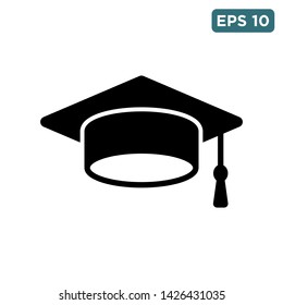 graduation cap icon vector design template