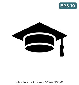 graduation cap icon vector design template