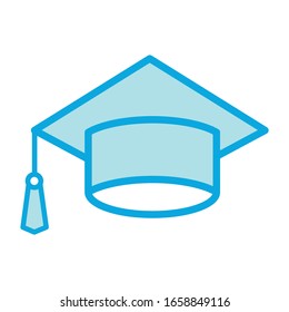 Graduation cap icon vector design template ilustration