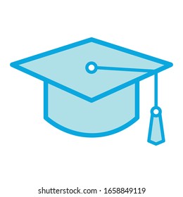 Graduation cap icon vector design template ilustration