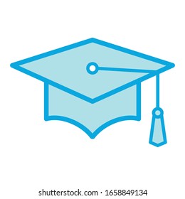 Graduation cap icon vector design template ilustration