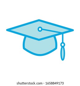 Graduation cap icon vector design template ilustration