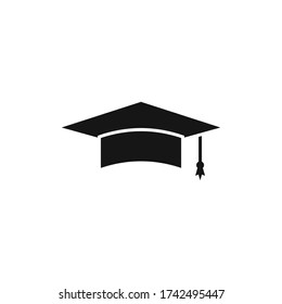 Graduation cap icon vector design.