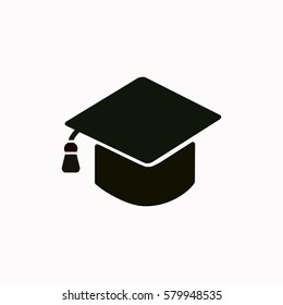 Graduation cap  icon. Vector design.