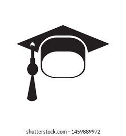 Graduation cap icon vector. Education sign university