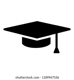 Graduation Cap Icon Vector. EPS 10.