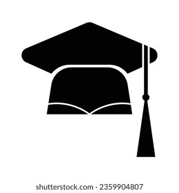 graduation cap icon vector eps 10