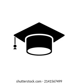 graduation cap icon vector. graduation gown symbol, for education, web, curriculum vitae