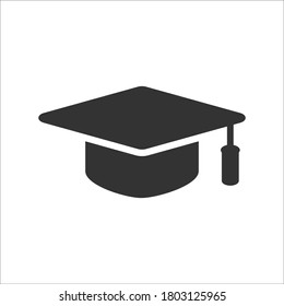 Graduation Cap Icon, vector graphics