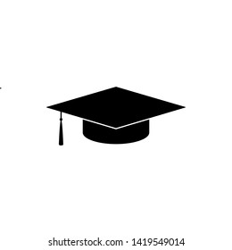 Graduation Cap Icon Vector Illustration - Vector
