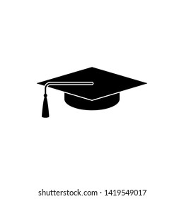 Graduation Cap Icon Vector Illustration - Vector