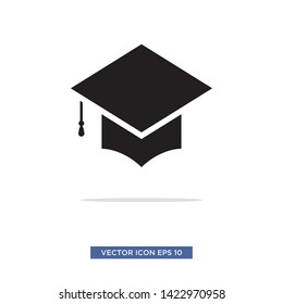 graduation cap icon vector illustration