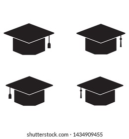 graduation cap icon vector illustration