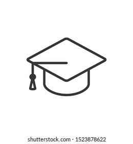 Graduation Cap Icon Vector Illustration