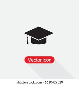 Graduation Cap Icon Vector Illustration Eps10