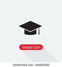 Graduation Cap Icon Vector Illustration Eps10