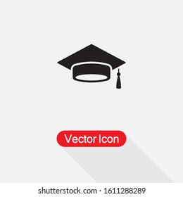 Graduation Cap Icon Vector Illustration Eps10