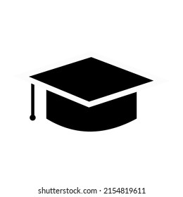 Plantilla de logotipo de ilustración vectorial de icono de cierre de graduación para muchos fines. Aislado sobre fondo blanco.