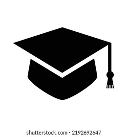 Ilustración del vector de iconos del capuchón de graduación