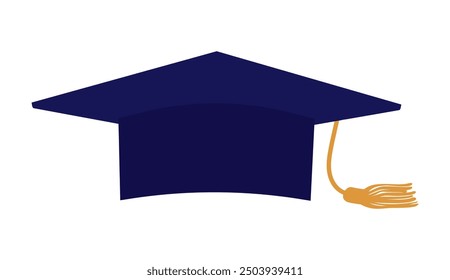 Graduation cap icon. Vector illustration