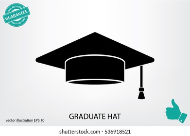Graduation cap icon vector illustration eps10
