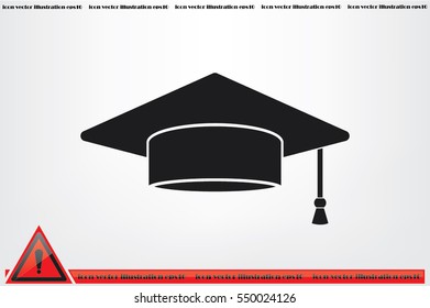 Graduation cap icon vector illustration eps10