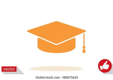 Graduation cap icon vector illustration eps10.