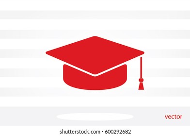 Graduation cap icon vector illustration eps10.