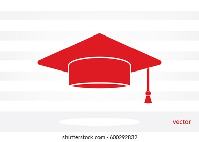 Graduation cap icon vector illustration eps10