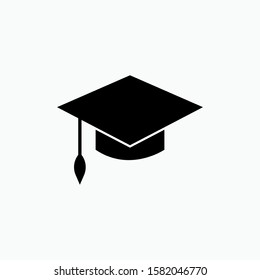 Graduation Cap Icon - Vector, Sign and Symbol for Design, Presentation, Website or Apps Elements.