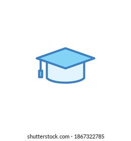 Graduation Cap icon vector, Graduation Cap symbol 