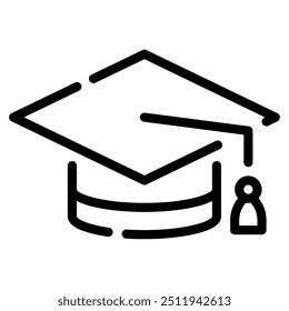 Graduation Cap icon for web, app, infographic, etc