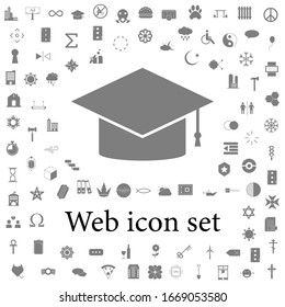  Icono de tapón de graduación. iconos web conjunto universal para web y móvil