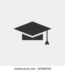 Graduation cap icon for web and mobile