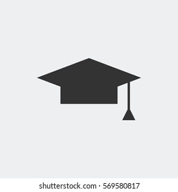 Graduation cap icon for web and mobile