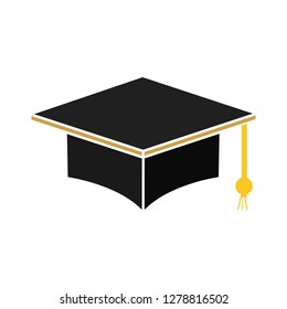 graduation cap icon-education vector-graduate symbol-achievement illustration-master sign