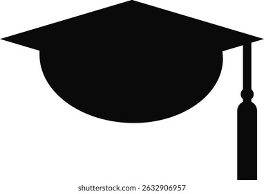 Graduation Cap Icons. Student hat with academic degree. success achievement education. university graduation ceremony concept
