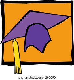 Graduation cap illustration