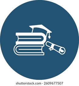  Graduation cap   illustration with isolated background 