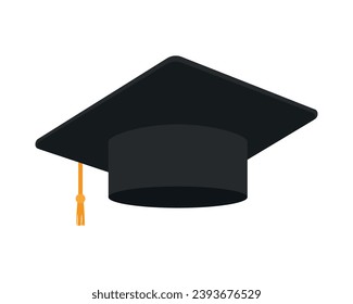 graduation cap illustration vector isolated