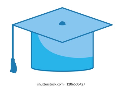 graduation cap isolated icon