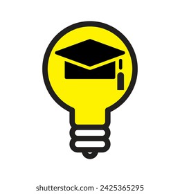 Icono de Idea, Símbolo de creatividad, Innovación, Lluvia de ideas, Pensamiento creativo