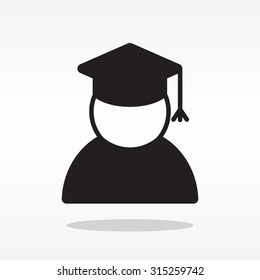 Graduation cap line icon