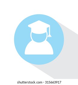 Graduation cap line icon