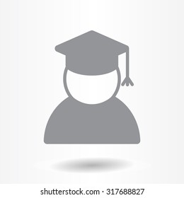 Graduation cap line icon