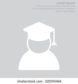 Graduation cap line icon