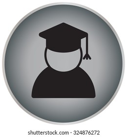 Graduation cap line icon