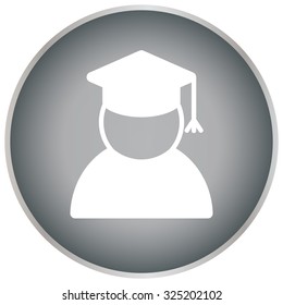 Graduation cap line icon