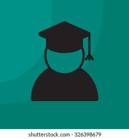 Graduation cap line icon