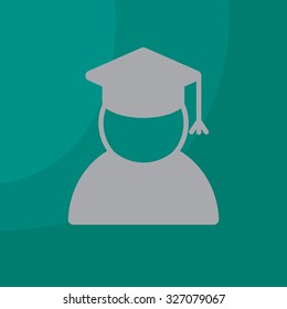 Graduation cap line icon